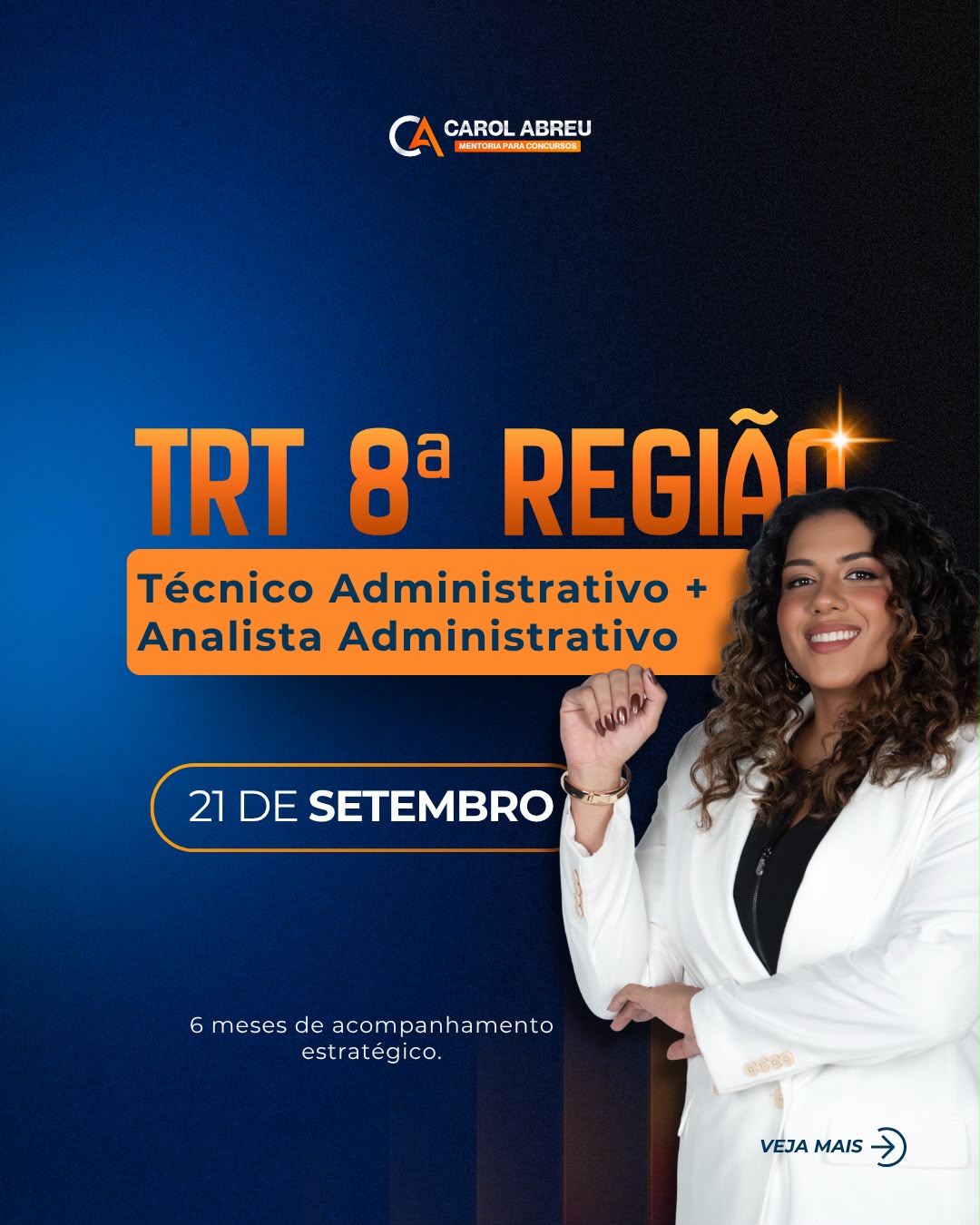 Capa de Mentoria TRT 8ª Região — Área Não Jurídica