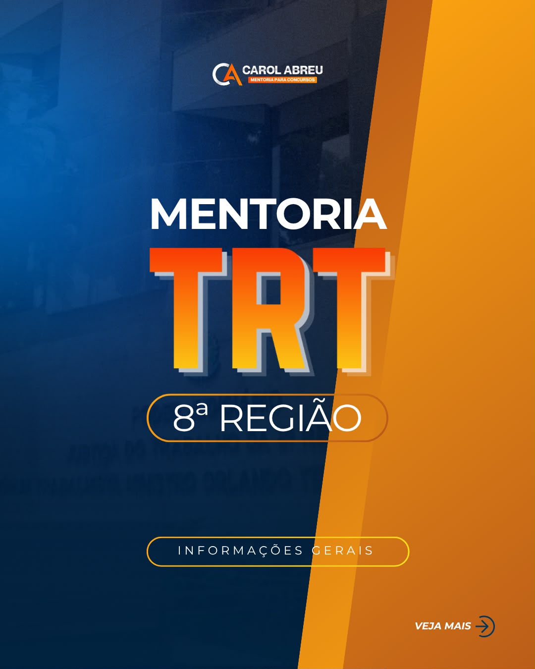 Capa de Mentoria TRT 8ª Região — Área Jurídica