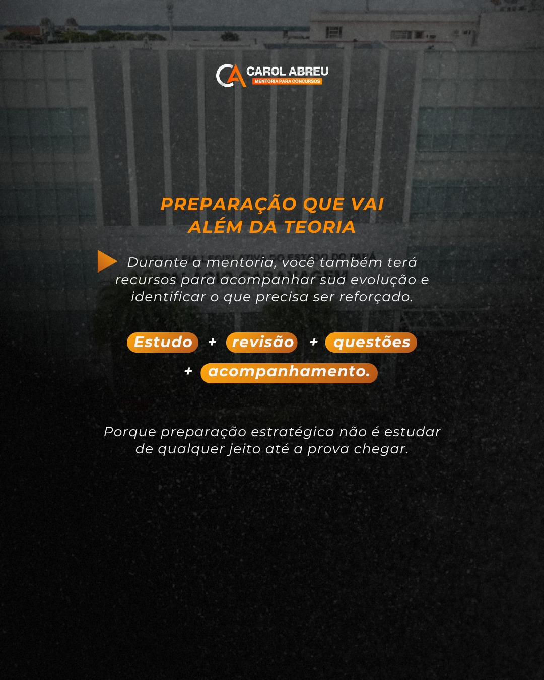 Arte oficial sobre estudo e acompanhamento da mentoria ALEPA não jurídica
