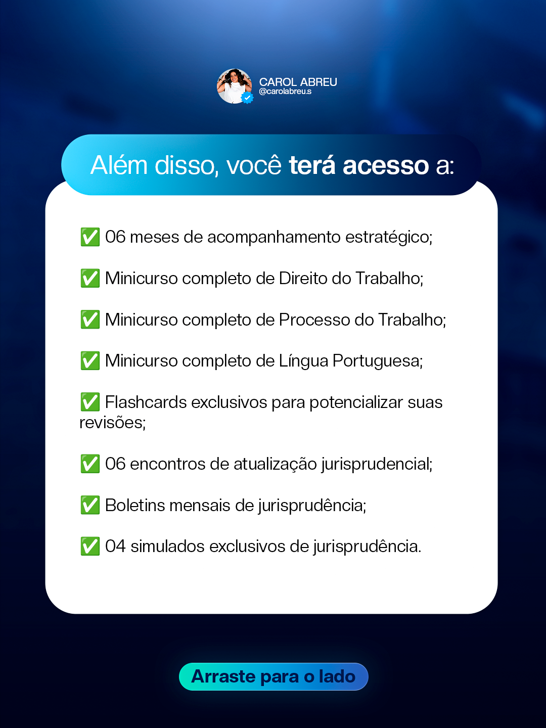 Conteúdo incluso — Mentoria TRT 8