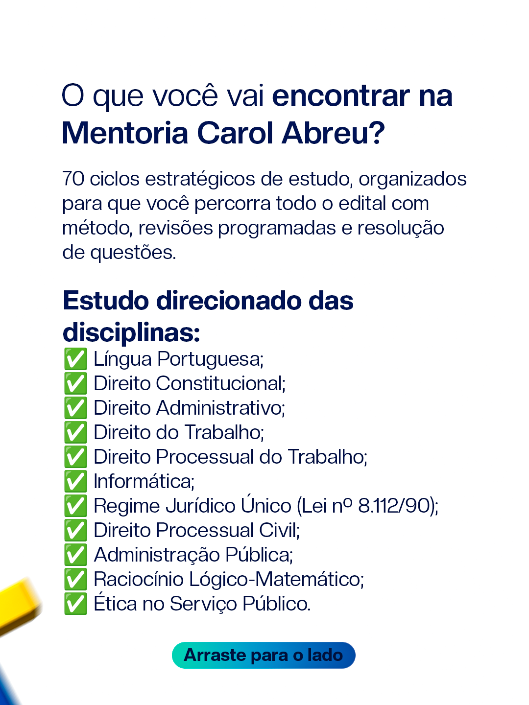 Disciplinas — Mentoria TRT 8